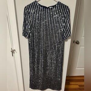 Anthropologie Sequin Striped Women's Dress